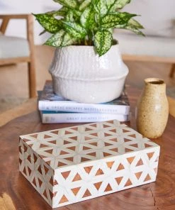 Karen Kane Home Wood Inlay Decorative Box
