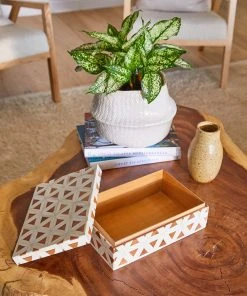Karen Kane Home Wood Inlay Decorative Box