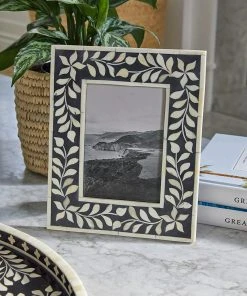 Karen Kane Home Floral Inlay Picture Frame