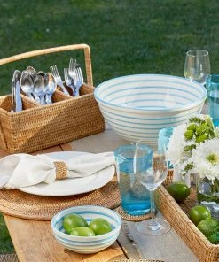 Karen Kane Home Rattan Caddy