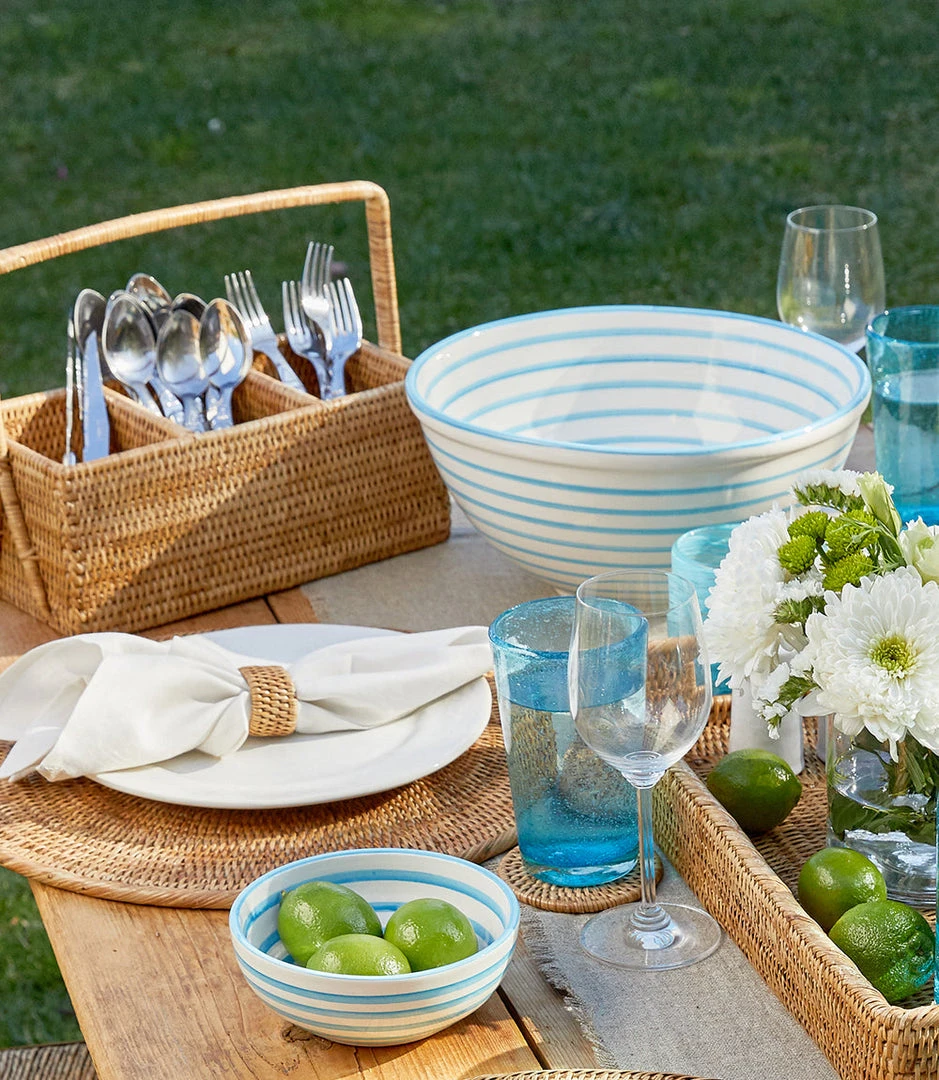 Karen Kane Home Rattan Caddy - Stylish & Functional Storage for Kitchen & Tabletop 4 Karen Kane Home Rattan Caddy