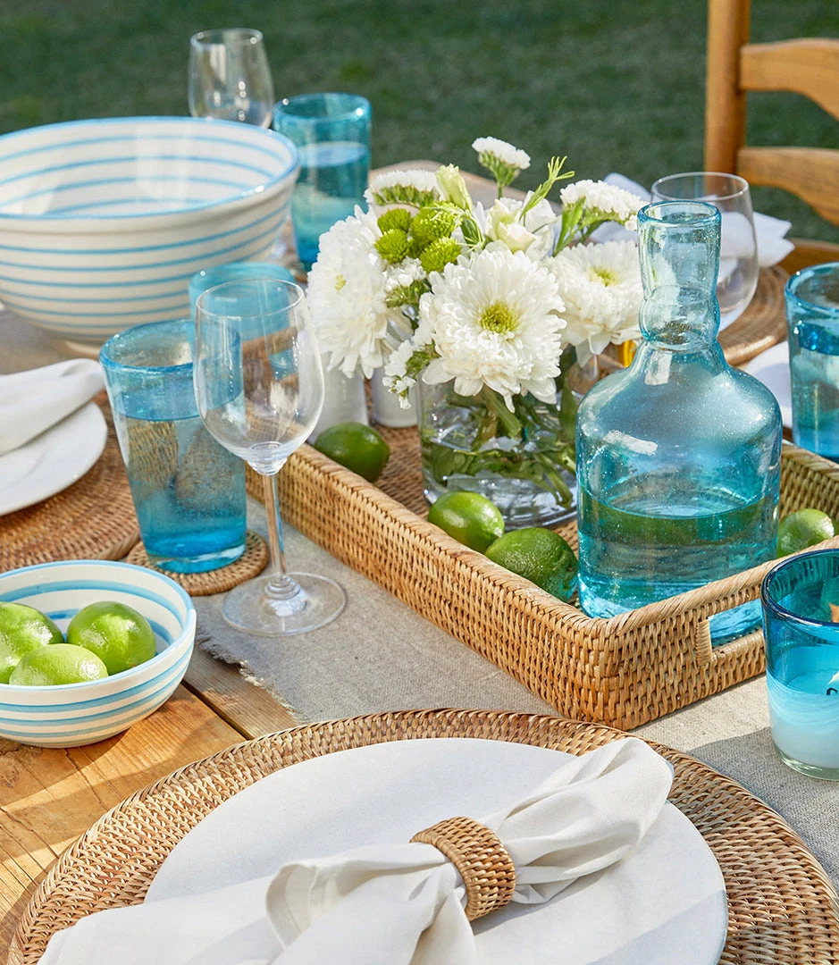 Karen Kane Small Rattan Tray - Stylish Home Decorative Tray for Kitchen & Tabletop 4 Karen Kane Small Rattan Tray Home