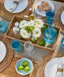 Karen Kane Small Rattan Tray - Stylish Home Decorative Tray for Kitchen & Tabletop 13 Karen Kane Small Rattan Tray Home