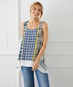 Karen Kane Double Layer Tank Clothing