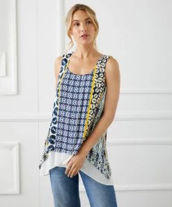 Karen Kane Double Layer Tank Clothing