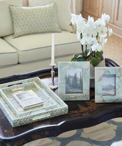 Karen Kane Home Floral Mother Of Pearl Tray - Elegant Decorative Tray for Your Home 18 Karen Kane Home Floral Mother Of Pearl Tray