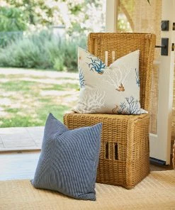 Karen Kane Coral Print Pillow