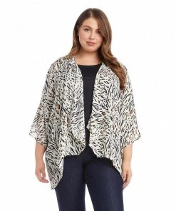 Karen Kane Plus Size Drape Front Jacket