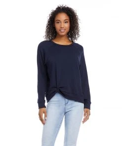 Karen Kane Clothing Twist Hem Sweatshirt