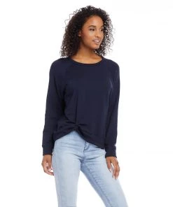 Karen Kane Clothing Twist Hem Sweatshirt