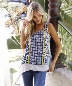 Karen Kane Double Layer Tank Clothing