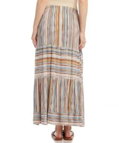 Karen Kane Stripe Midi Skirt