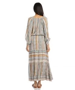 Karen Kane Stripe Midi Skirt