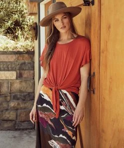 Karen Kane Clothing Ruffle Sleeve Top