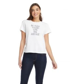 Karen Kane Petites Petite Size Print Short Sleeve Tee