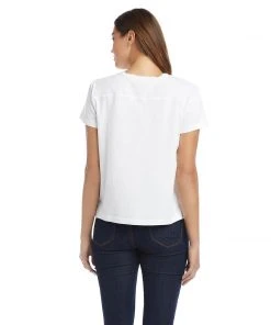 Karen Kane Petites Petite Size Print Short Sleeve Tee