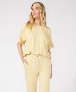 Karen Kane Petites Petite Size Cuffed Sleeve Tee