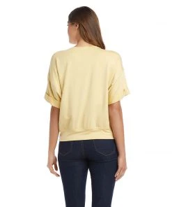 Karen Kane Petites Petite Size Cuffed Sleeve Tee