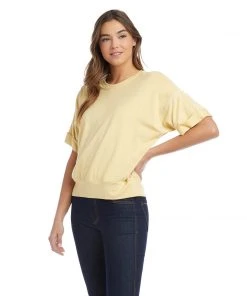 Karen Kane Petites Petite Size Cuffed Sleeve Tee