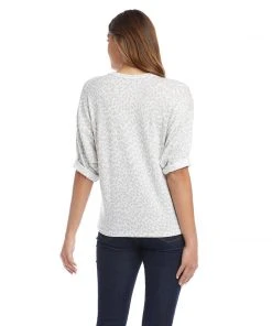 Karen Kane Petite Size Roll Sleeve Tee Petites