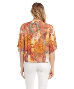 Karen Kane Tie-Front Top Clothing