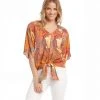 Karen Kane Petite Size Tie-Front Top Petites