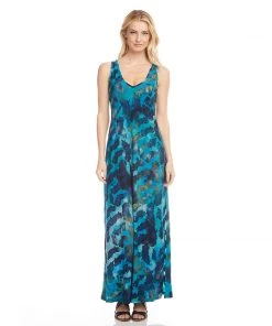 Karen Kane Dresses Side Slit Maxi Dress