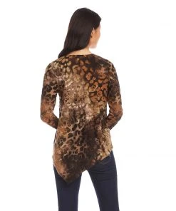 Karen Kane Petite Size Asymmetric Hem Top Petites