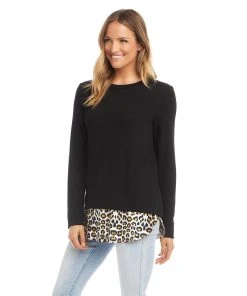 Karen Kane Petite Size Layered Sweater
