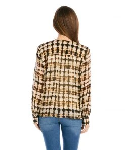 Karen Kane Clothing Petite Size Tie-Neck Top