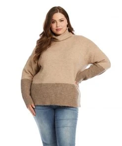 Karen Kane Plus Size Colorblock Sweater