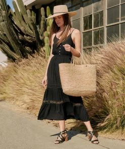 Karen Kane Oversized Raffia Braid Beach Bag