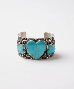 Karen Kane Turquoise Heart Cuff Bracelet Accessories