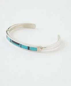 Karen Kane Onyx & Turquoise Inlay Cuff Bracelet Accessories