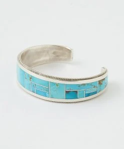 Karen Kane Accessories Sterling Silver Turquoise Inlay Cuff Bracelet