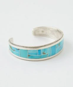 Karen Kane Accessories Sterling Silver Turquoise Inlay Cuff Bracelet