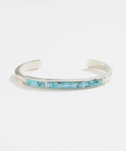 Karen Kane Kingman Turquoise Inlay Cuff Bracelet