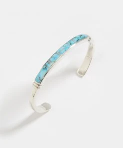 Karen Kane Kingman Turquoise Inlay Cuff Bracelet