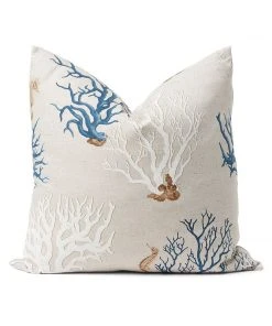 Karen Kane Coral Print Pillow