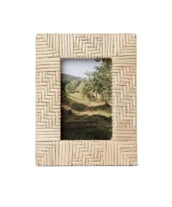 Karen Kane Home Braided Rattan Picture Frame - Elegant Decorative Frame for Wall Art 8 Karen Kane Home Braided Rattan Picture Frame