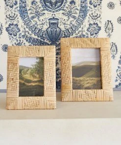 Karen Kane Home Braided Rattan Picture Frame