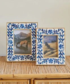 Karen Kane Indigo Floral Picture Frame Home