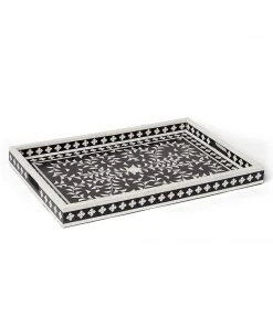 Karen Kane Handcrafted Mosaic Bone Tray Home