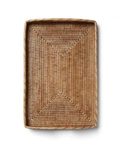 Karen Kane Large Rattan Tray