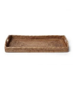 Karen Kane Large Rattan Tray