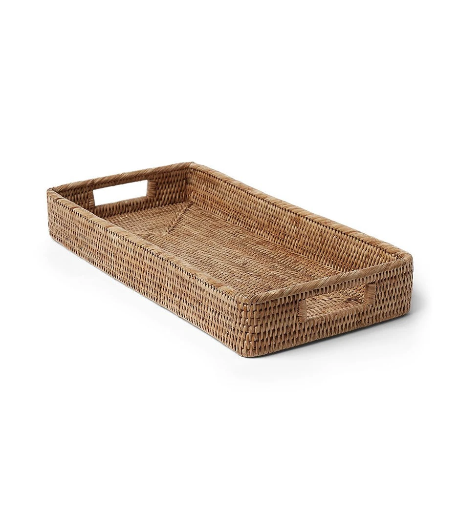 Karen Kane Small Rattan Tray - Stylish Home Decorative Tray for Kitchen & Tabletop 3 Karen Kane Small Rattan Tray Home