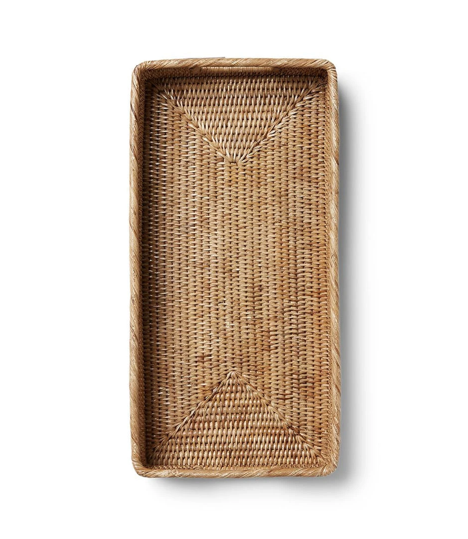 Karen Kane Small Rattan Tray - Stylish Home Decorative Tray for Kitchen & Tabletop 5 Karen Kane Small Rattan Tray Home