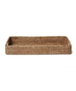 Karen Kane Small Rattan Tray - Stylish Home Decorative Tray for Kitchen & Tabletop 12 Karen Kane Small Rattan Tray Home