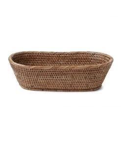 Karen Kane Oval Rattan Basket – Stylish Decorative Storage for Home & Kitchen 15 Karen Kane Oval Rattan Basket