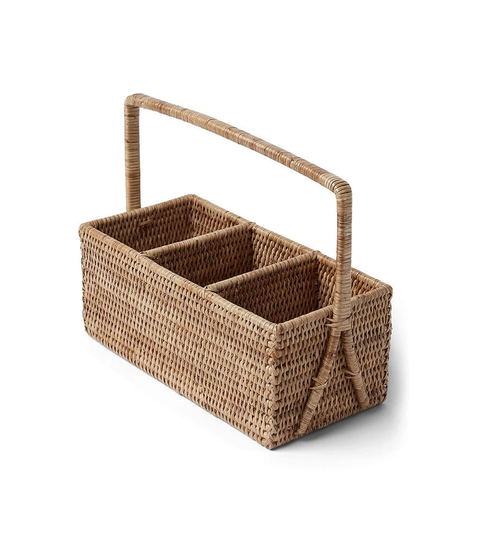 Karen Kane Home Rattan Caddy - Stylish & Functional Storage for Kitchen & Tabletop 3 Karen Kane Home Rattan Caddy